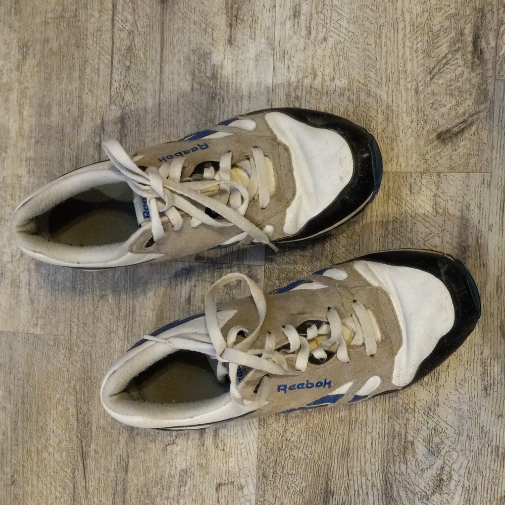 Mens 9.5 reebok trainers leather vintage
